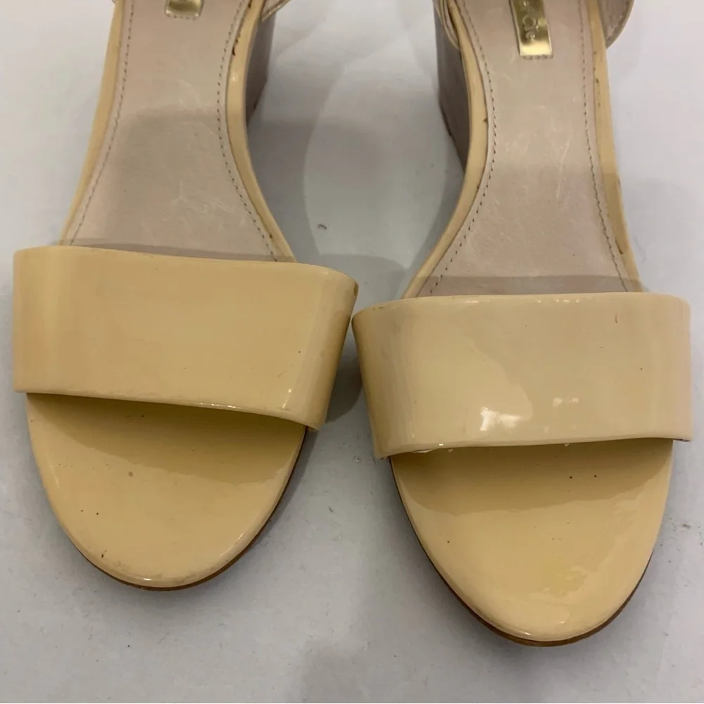 Louise et Cie Punya Odessa Patent Leather Wedge Sandals